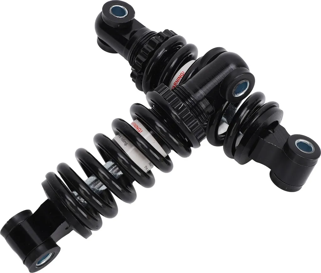 Amortisseur arrière réglable 125mm en acier pour vélo et scooter électrique