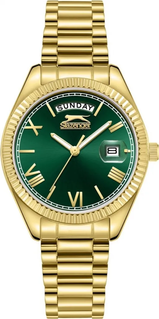 Montre Slazenger Femme SL.09.2338.4.05 - Cadran Vert et Acier Premium
