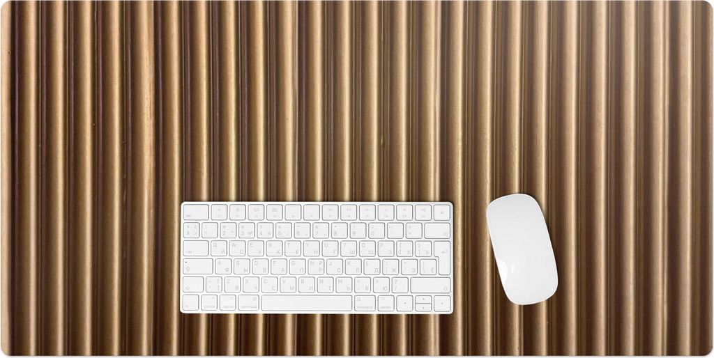 Metallstreifen – Schreibtischunterlage – Rutschfeste Tischunterlage – Schreibtischmatte für Büro & Zuhause – Schreibunterlage – Mauspad...