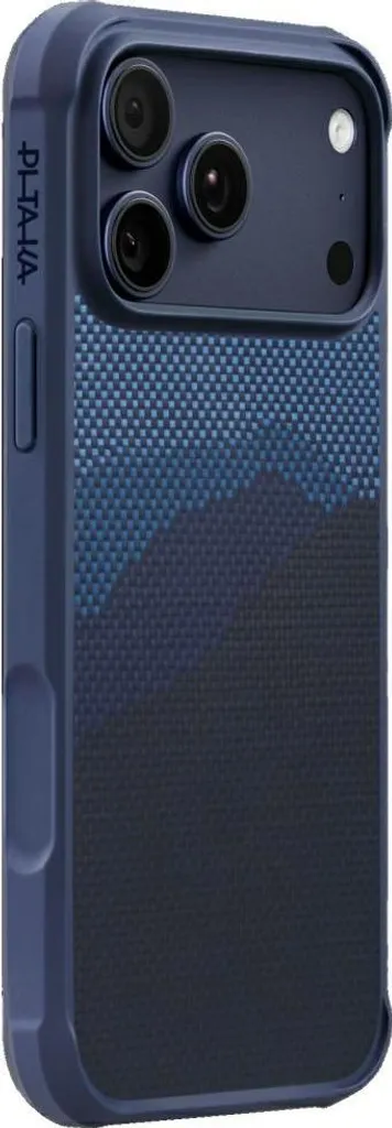 Coque iPhone 17 Pro Pitaka ProGuard – Fibre d'Aramide Bleue MagSafe - 3