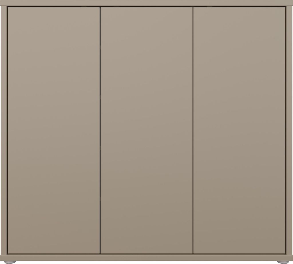 Schuhkommode >ALICE SPRINGS< in Taupe - 109,2x99,1x34,9cm (BxHxT)