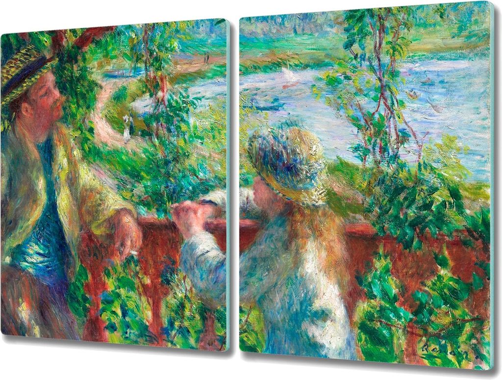 Coloray Kochplattenabdeckung Herdabdeckplatte 2x40x52 cm Hackbrett Schneidebrett Küchenbrett - Man Kind Waldsee