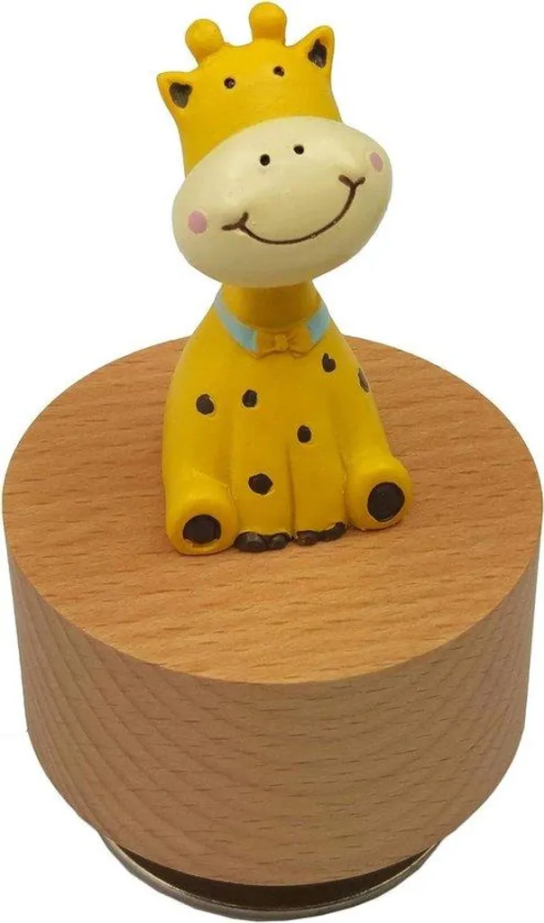 Cadeau unique : Girafe musicale bois Mélodie You are my sunshine mini