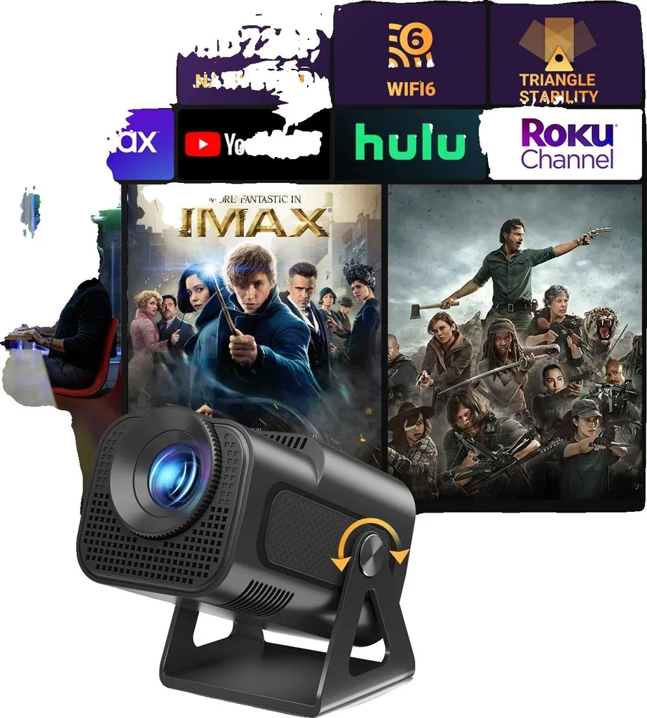Proiettore Android per Famiglie: Cinema 4K Facile e Sicuro Spina UE