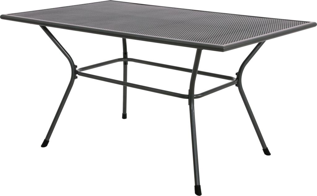 Tisch - 145x90x74,5 cm - Stahl - Netzplatte