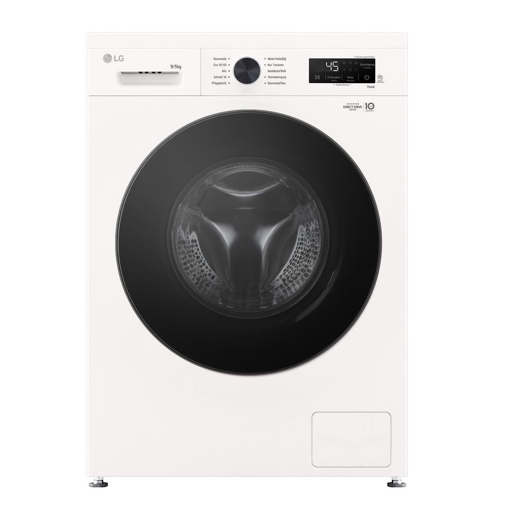 LG W4WB3095Y Waschtrockner 9kg Weiß Dampf AquaLock WiFi Automatikprogramm