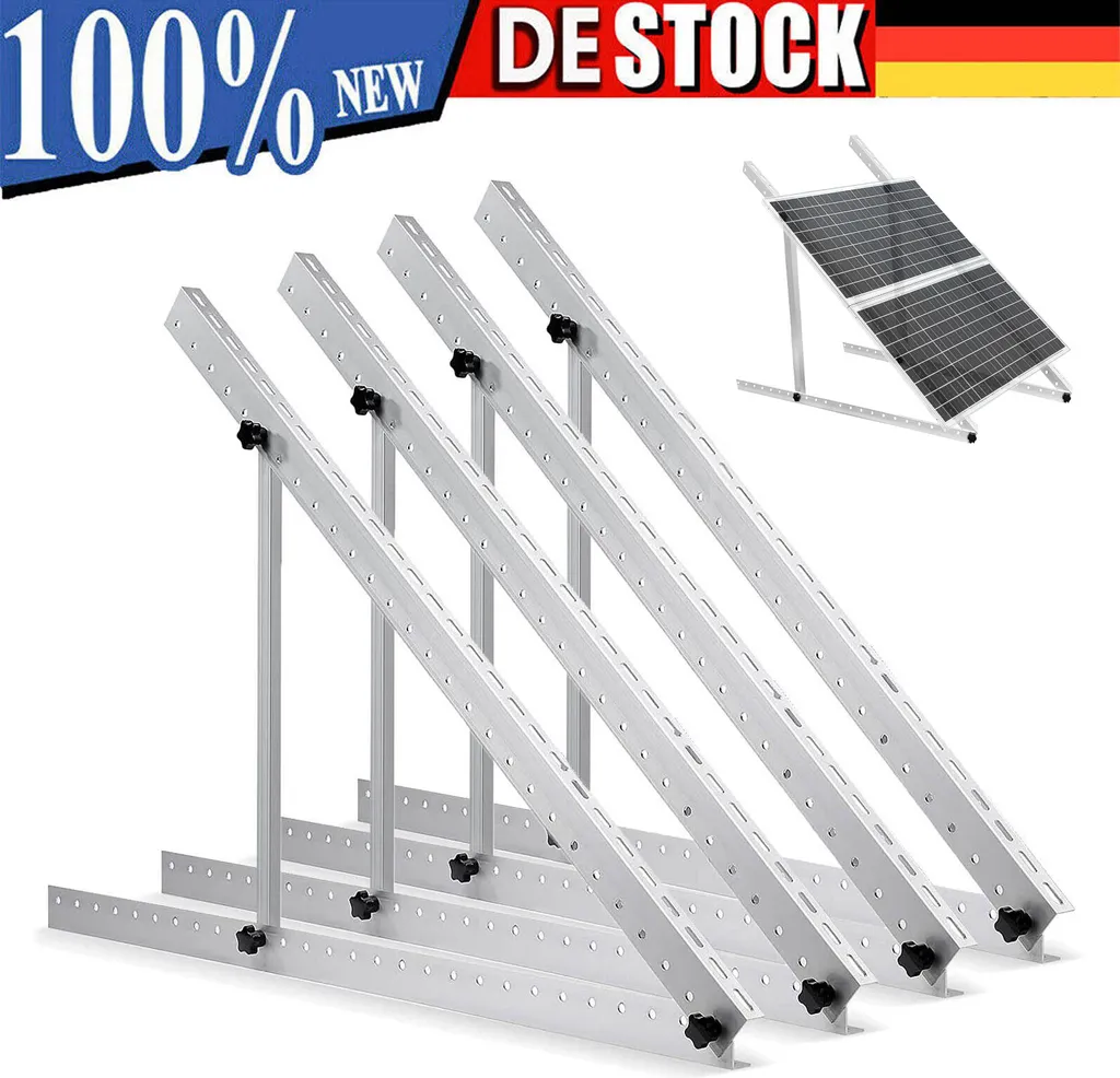 Montage panneau solaire en hauteur avec support PV robuste de 114 cm