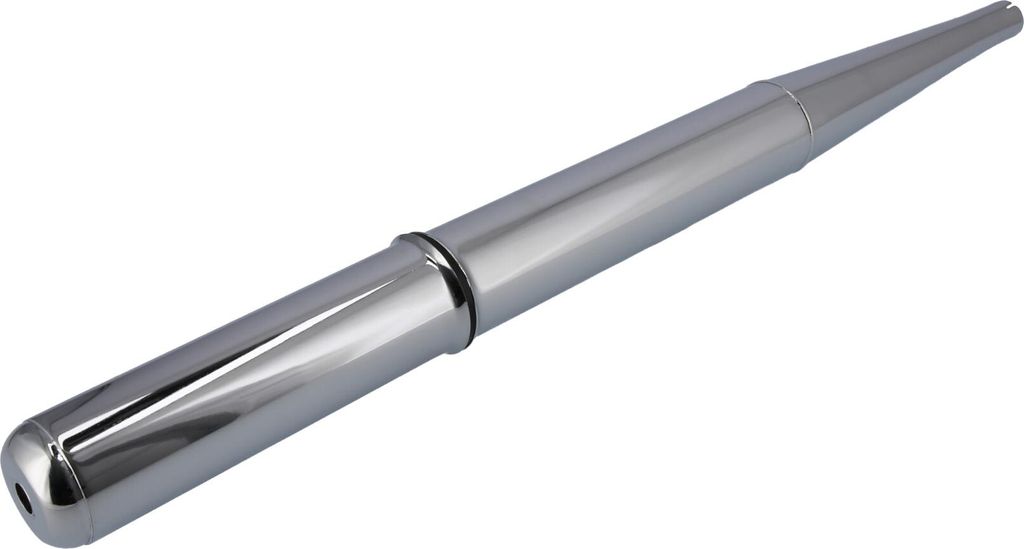 Auspuff - Standard ohne Auspuffhalteschelle , chrom - für Simson S50, S51, S70, KR51/2 Schwalbe, SR50, u.a.