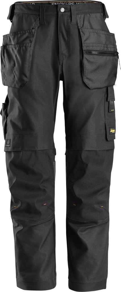 Snickers Workwear AllroundWork Canvas+ Stretch Arbeitshose mit Holstert. 6224 Gr. 56 schwarz