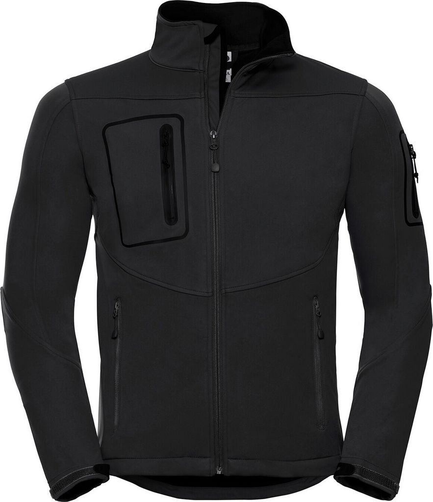 Russell - Softshelljacke für Herren - Sport PC6337 (XXL) (Schwarz)