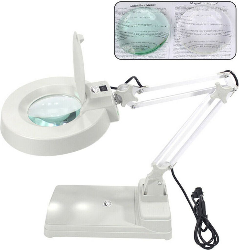 LED lupa, 20x lupa se světlem Čtecí lupa Otočné rameno Obrázek produktu 10