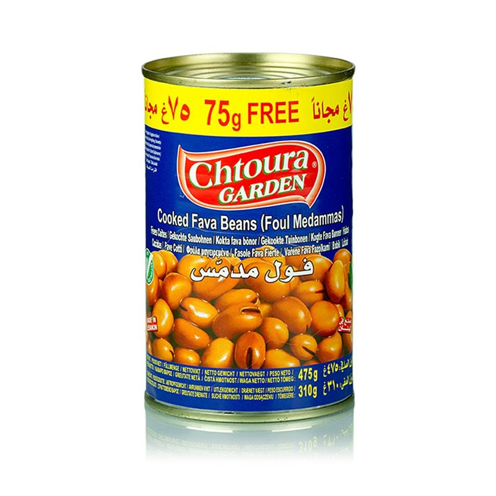 Chtoura Garden Gekochte Saubohnen 475g Produktbild 