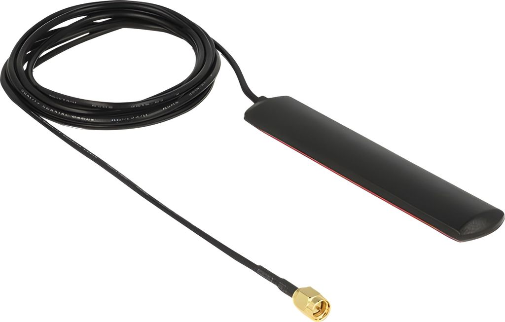 DELOCK GSM-Antenne SMA 2,0dBi 2.00m Klebemontage