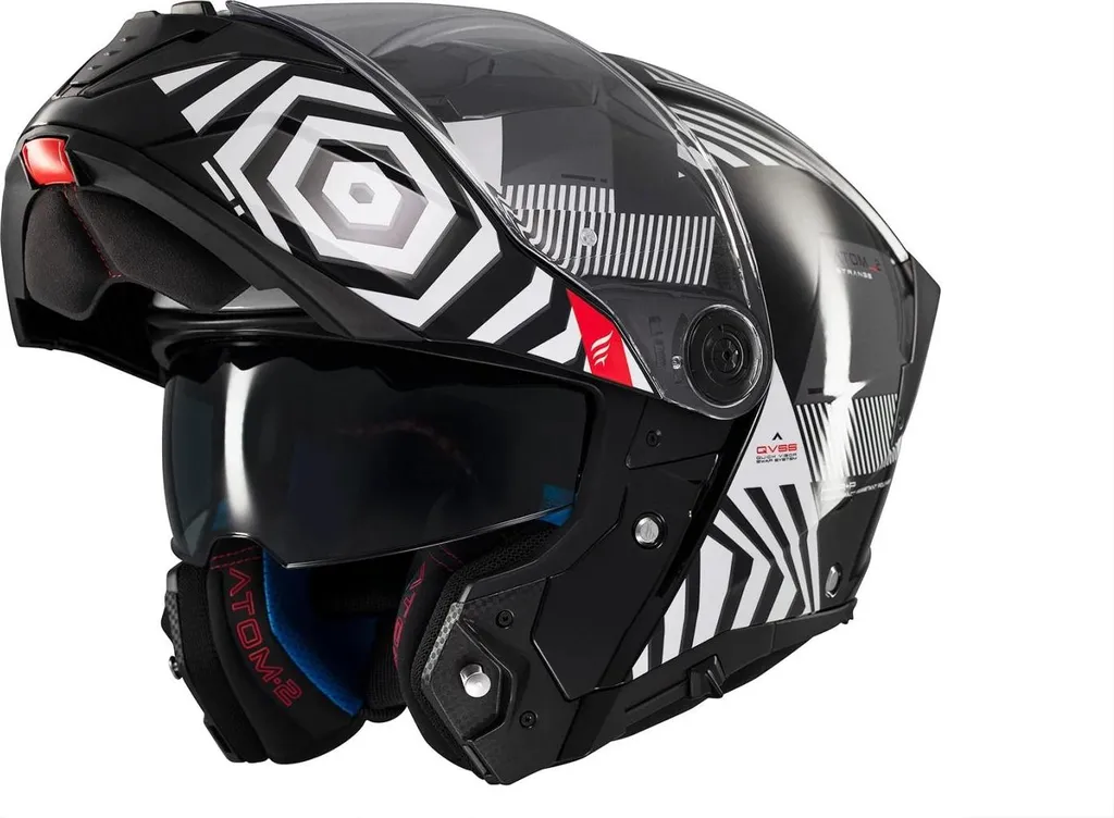 Casque Moto Modulable Polyvalent Atom 2 Sv Strange Noir Taille XS Adulte