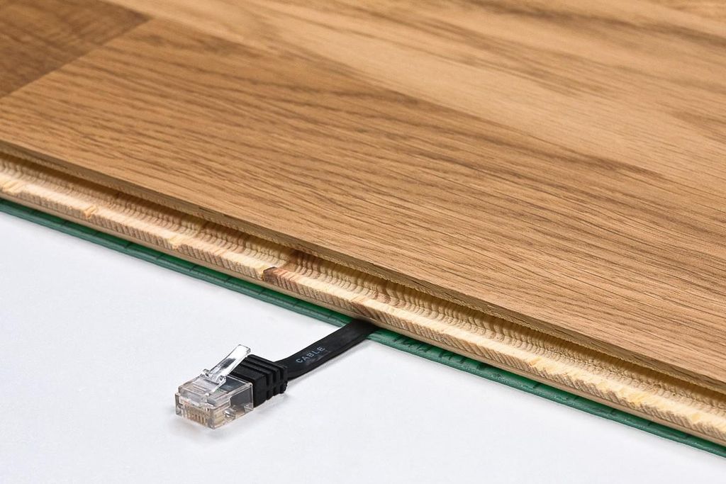Netzwerkkabel Flachkabel 0,5m - 20m, Farbe:Weiß, Länge:20 m Produktbild 