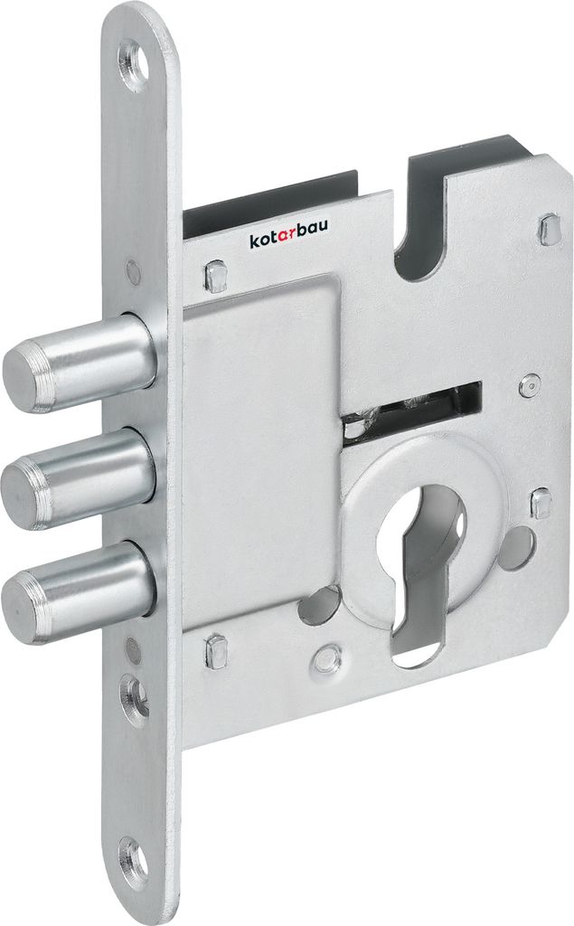 KOTARBAU Türschloss Haustür mit Bolzen 160 x 50 mm Tür Einsteckschloss Zylinder aus Stahl Türschloss Zylinder Haustürschloss Gartentor Schlo...