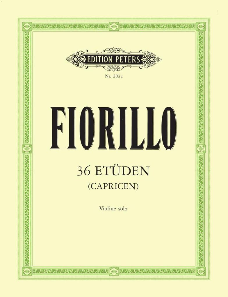 36 Etüden (Kapriolen) für Violine solo Produktbild 