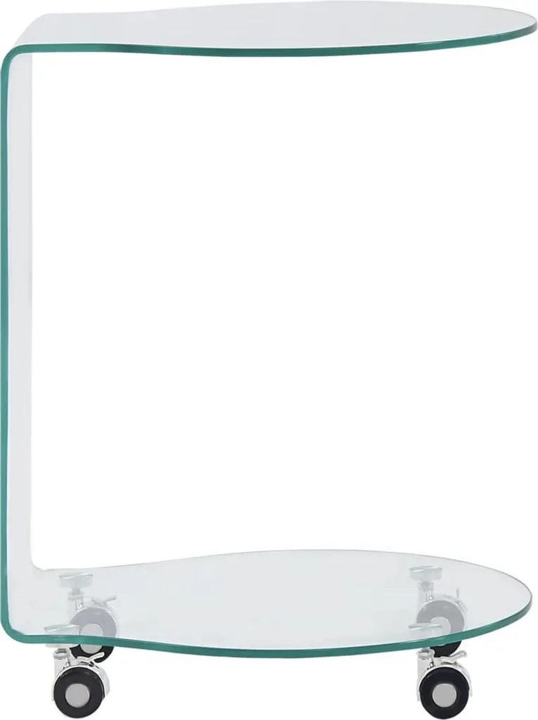 Table basse verre trempé 45x40x58 cm : finissez-en avec l'encombrement