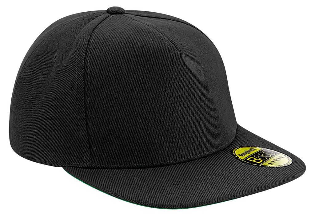 Beechfield - "Original" Snapback Mütze Flacher Schirm für Herren/Damen Uni FK1455 (Einheitsgröße) (Schwarz)