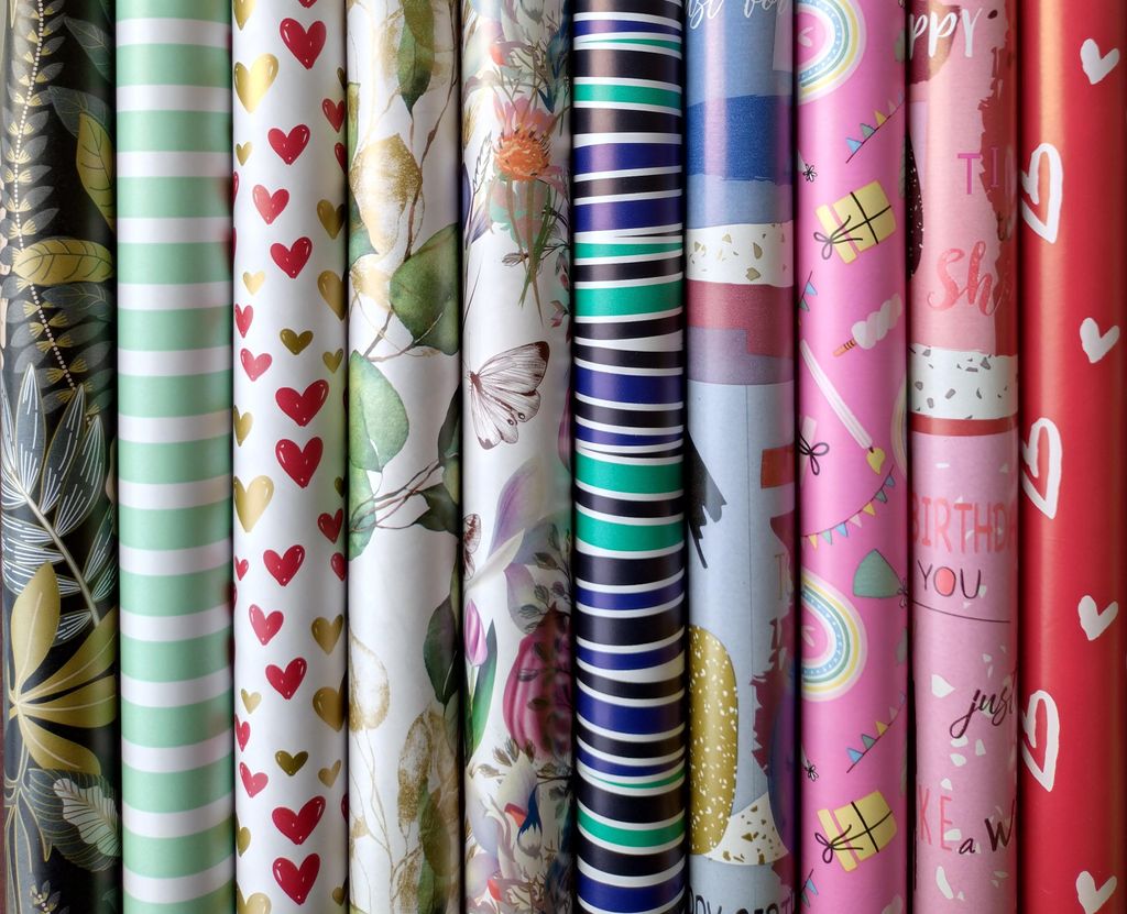 Geschenkpapier Geburtstag 2m x 0,7m - 10 Rollen Produktbild 