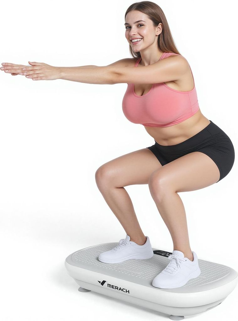 Vibrationsplatte Trainingsgerät – Vibrationsplattform mit Bluetooth, für Ganzkörpertraining, Fettverbrennung, Muskelaufbau, bis 200 kg