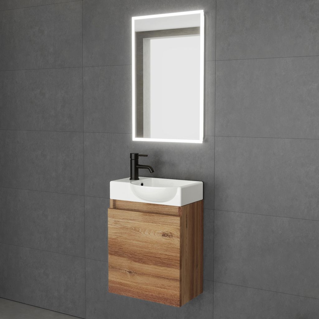 Alpenberger Badmöbel Set | Gäste WC Waschbecken mit Produktbild 
