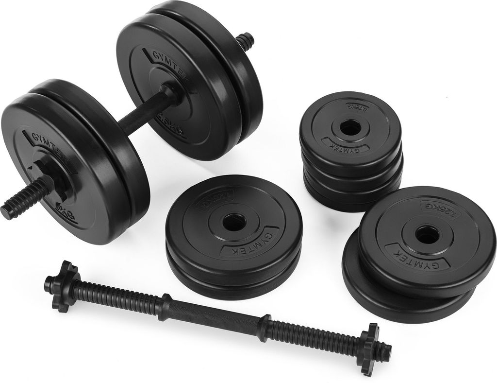 Gymtek sada činek 20kg - 2x rukojeti činek - 4x 2,5kg, 4x Obrázek produktu 2
