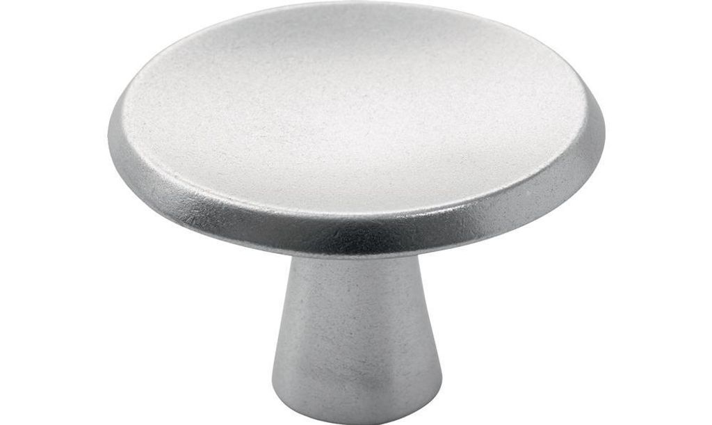 Möbelknopf 3751 Alu-Guss silberf.elox.m.Schraube M4x25mm Hermeta