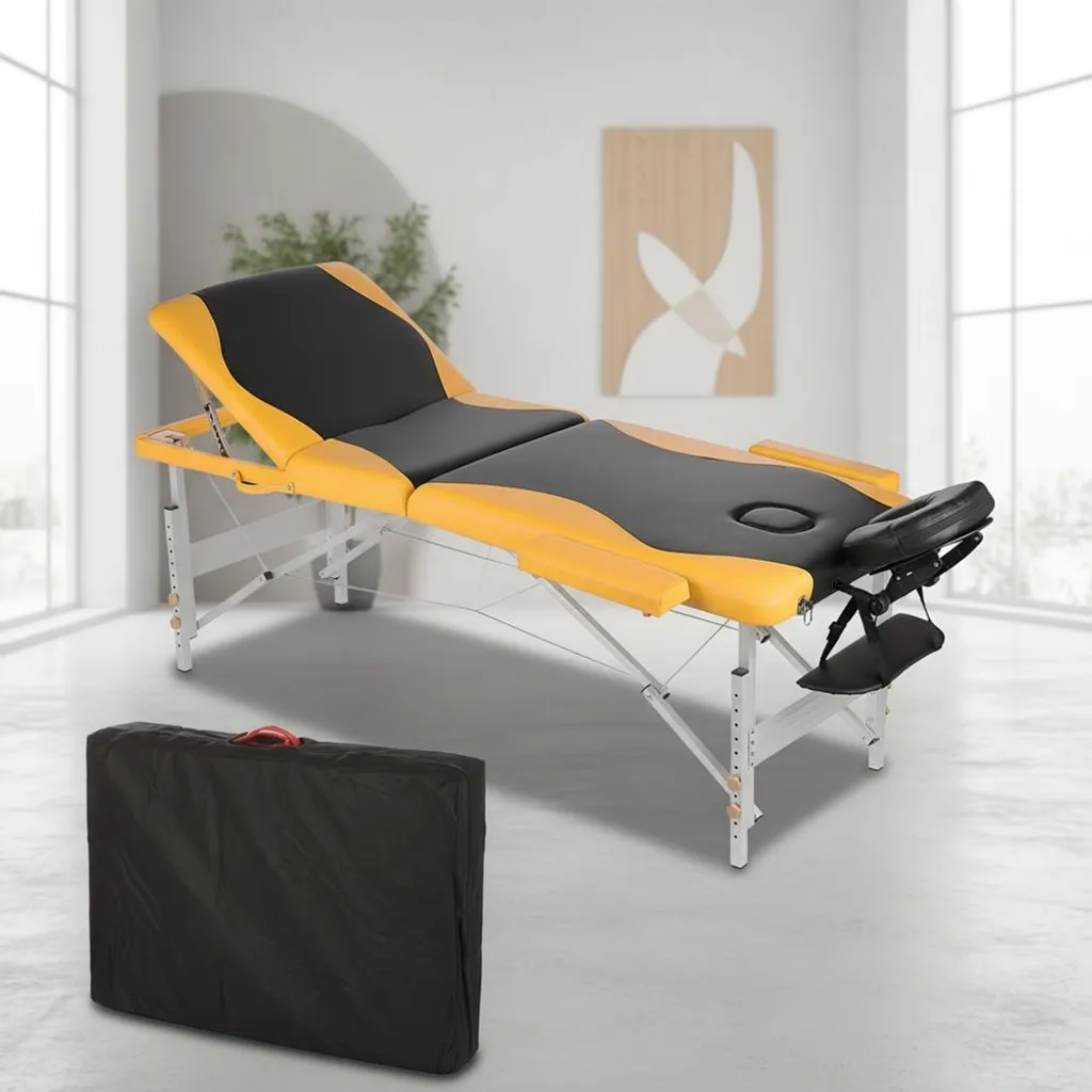 Lettino Massaggi Pieghevole Alluminio | Tavolo Cosmetico per Casa e SPA