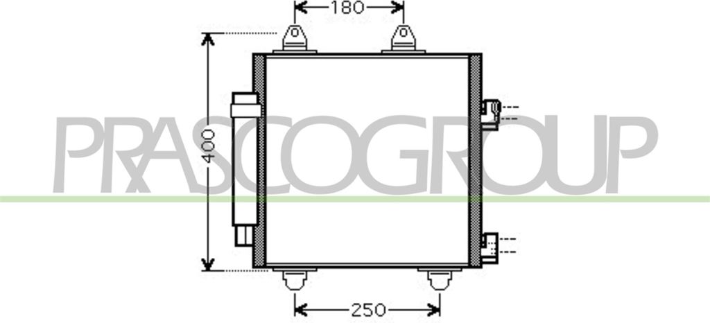 PRASCO CI201C001 Kondensator Klimaanlage Klimakondensator für TOYOTA AYGO (WNB1, KGB1) +Trockner