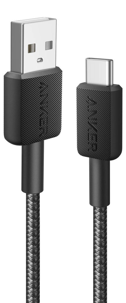 Anker 322, 0,9 m, USB A, USB C, 0,48 Gbit/s, Čierna Obrázok produktu 