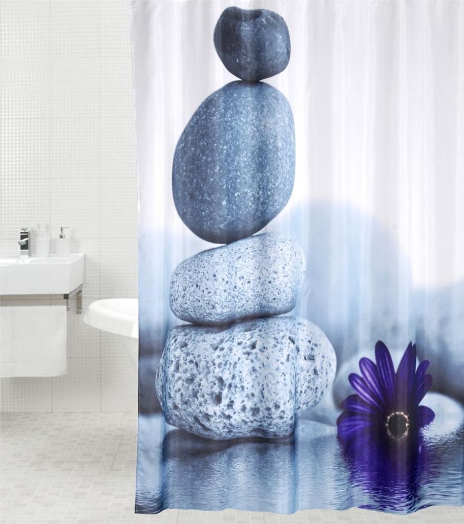 Rideau de douche SANILO® Energy Stones 180 x 200 cm Image du produit 