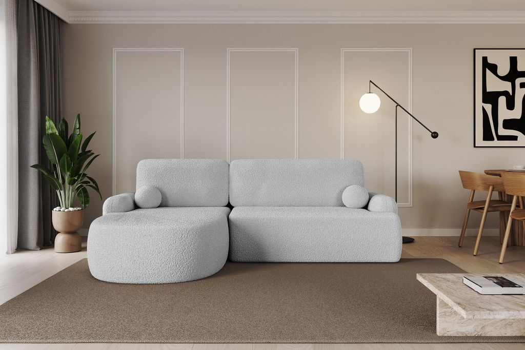 ALTDECOR Ecksofa mit Schlaffunktion und Bettkasten Corner Sofa Bett Eckcouch Couch L-Form Schlafcouch Ausziehbar Wohnlandschaft Schlafsofa Cauchsof...