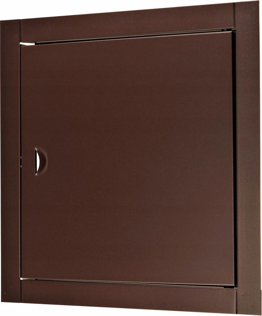 Revisionsklappe Revisionstür Wartungsklappe FEINZ Wartungstür 25x25 cm - Braun - Hochwertige Verarbeitung - Einfache Montage - Langlebig