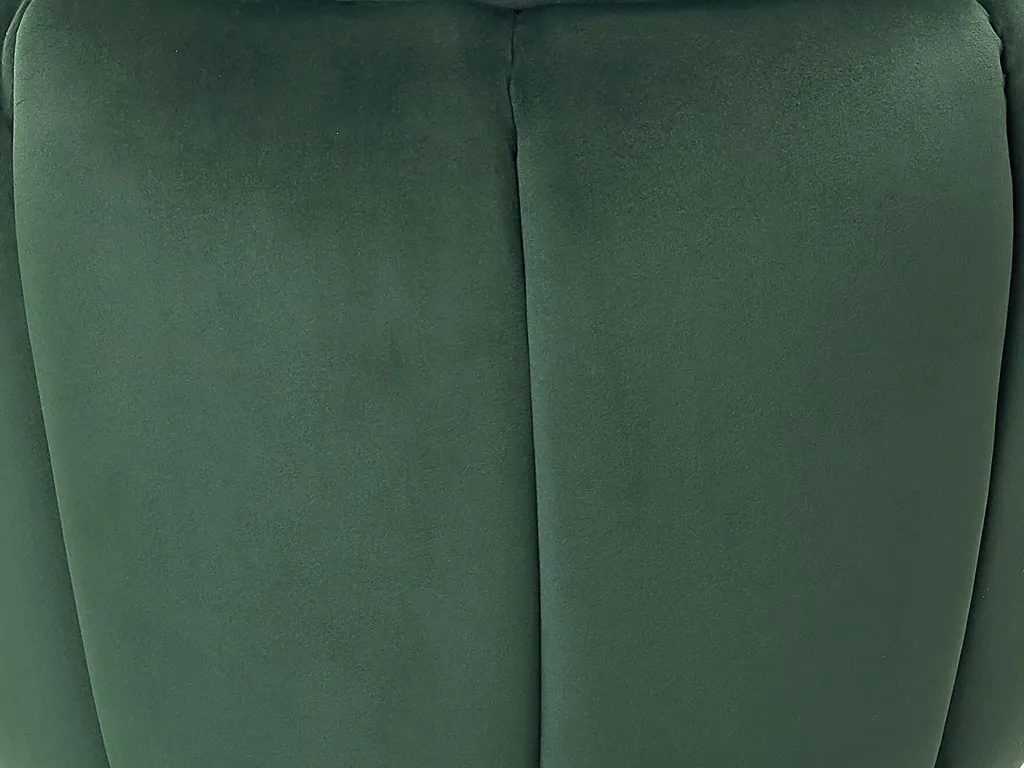 Pouf vert velours et or : la solution déco pour un salon chic et rangé