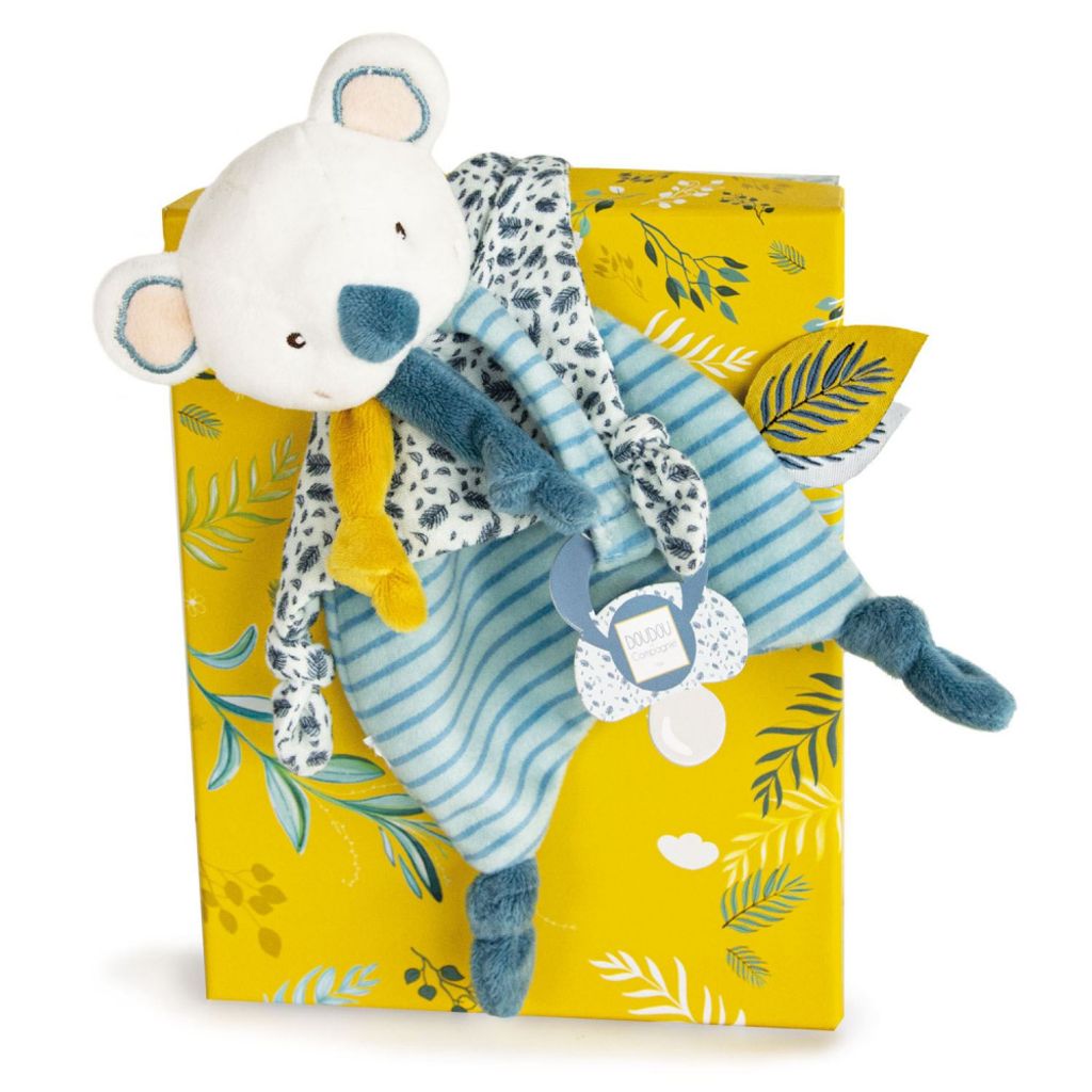 Doudou et Compagnie ET COMPAGNIE - YOCA LE Koala Doudou Schnullerclip DC3665 Weiß 20