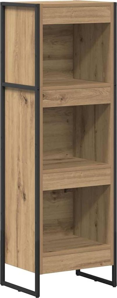 vidaXL Bücherregal Kunsthandwerk Eiche 40 x 30 x 121 cm Holzwerkstoff
