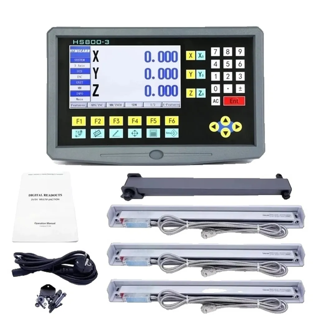 Système de Mesure Digitale 3 Axes Haute Résolution 0,005mm Kit Intégral
