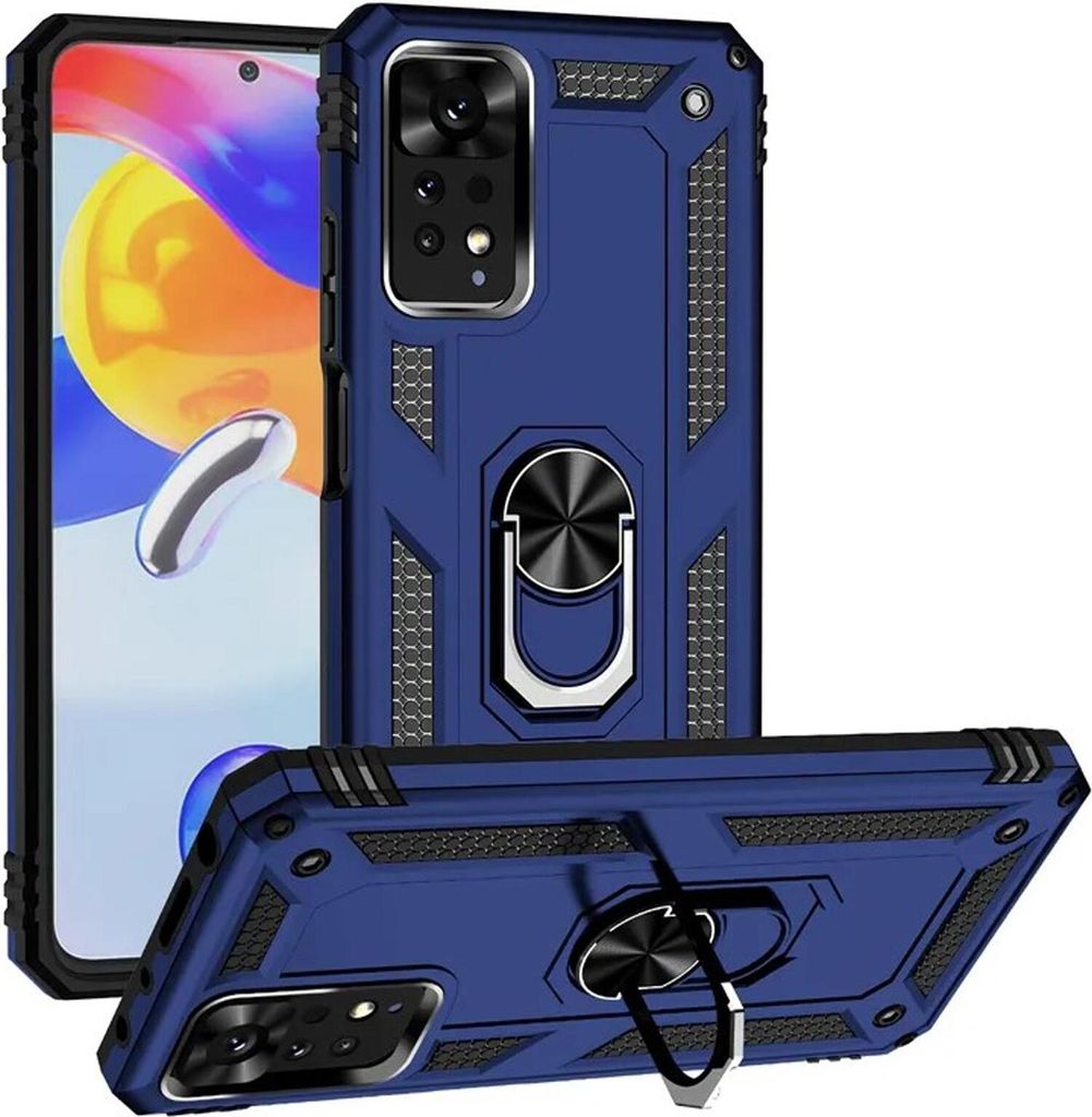 Outdoor Schutz Hülle für Xiaomi 12 / 12X / 12s Armor Case Cover Handyhülle Bumper Panzerhülle Blau