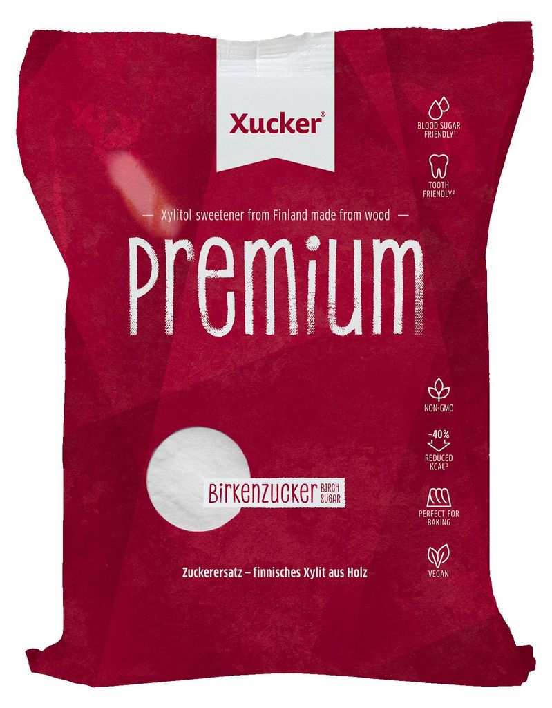 Xucker Premium Xylit, Nachfüllbeutel, 1kg Produktbild 