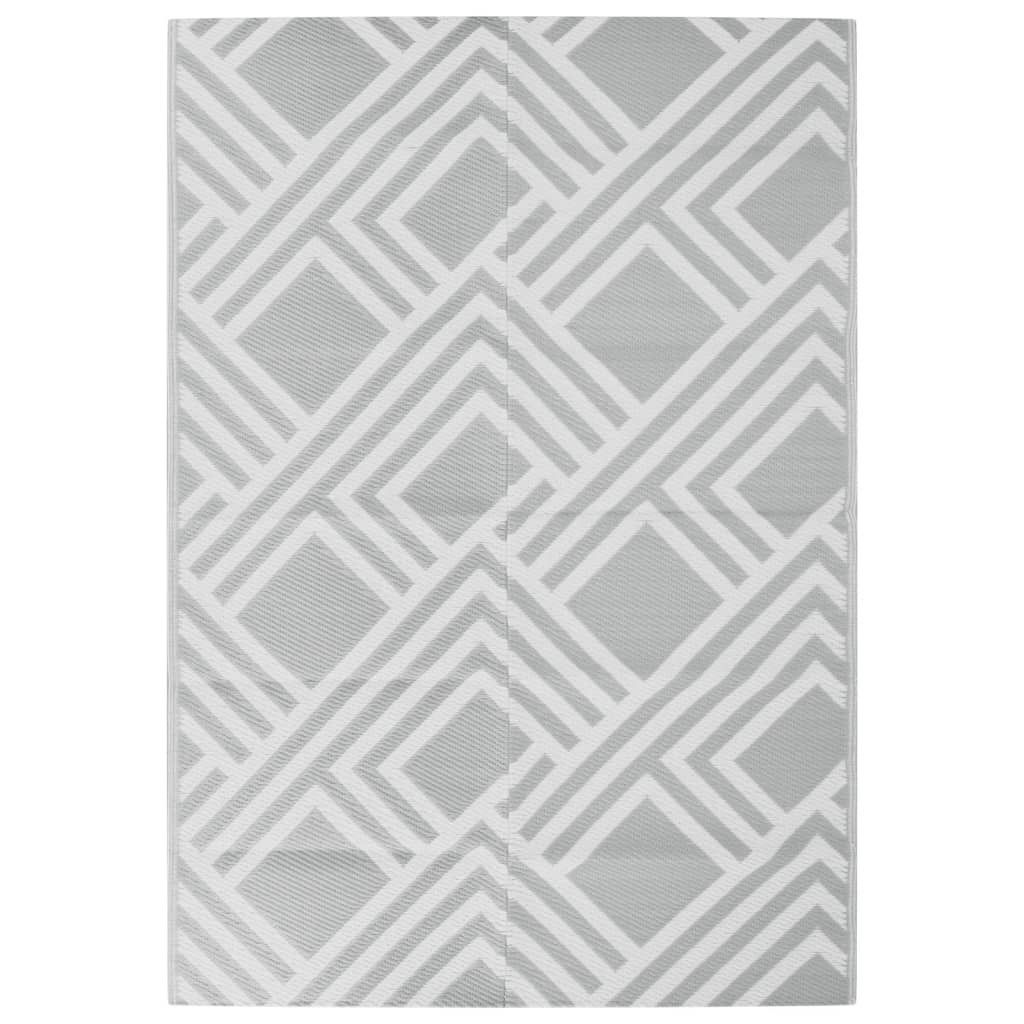 vidaXL Tapis d'extérieur ARAKIL Gris 160x230 cm PP Image du produit 
