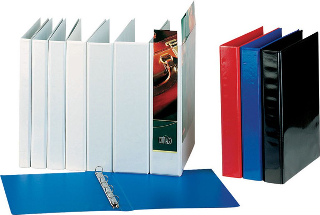 Esselte Panorama Ring Binders A4, 20mm, A4, Plast, Bílá, 2 Obrázek produktu 