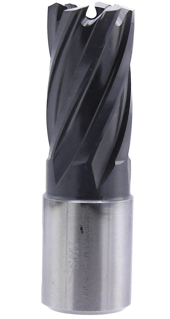 SMI HSS TiAlN Kernbohrer 18 mm Drm. Schnitttiefe 30 mm, Aufnahme 19 mm Weldonschaft