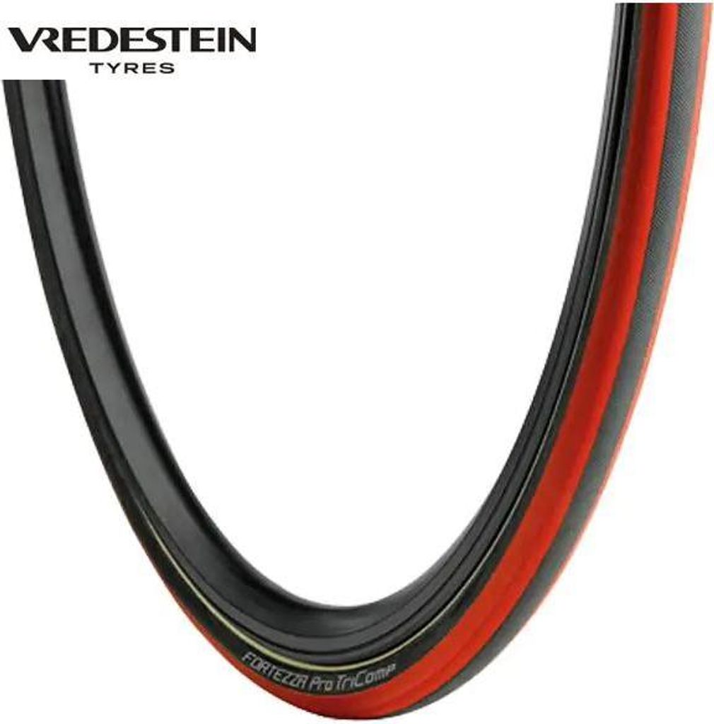 Vredestein 21-622 Fortezza Pro Tube schwarz-rot 28040