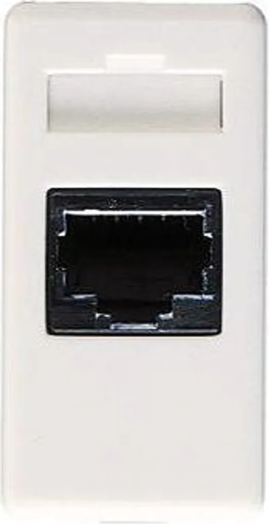 Prise RJ-11 Gewiss GW20251 Compacte Blanche - Installation Murale Simple