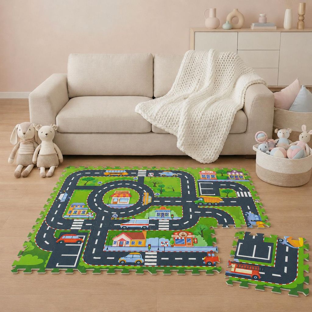 Podložka pod puzzle ulica 1 EVA-021 12 kusov Obrázok produktu  Obrázok generovaný UI