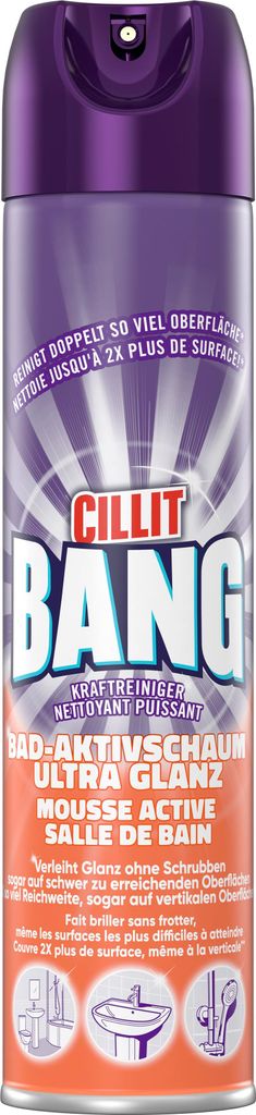 Cillit Bang Magic Foam Bathroom Cleaner, Powerful Active Formula 600ml X 3 Pack 5011417555637 | UK - View #8
