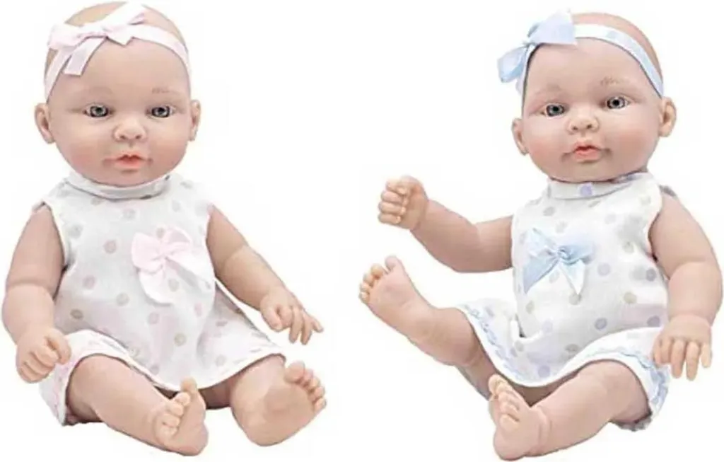 Vêtement Poupée 28 cm : Robe de Rechange Rose et Bleue Rosa Toys Mixte