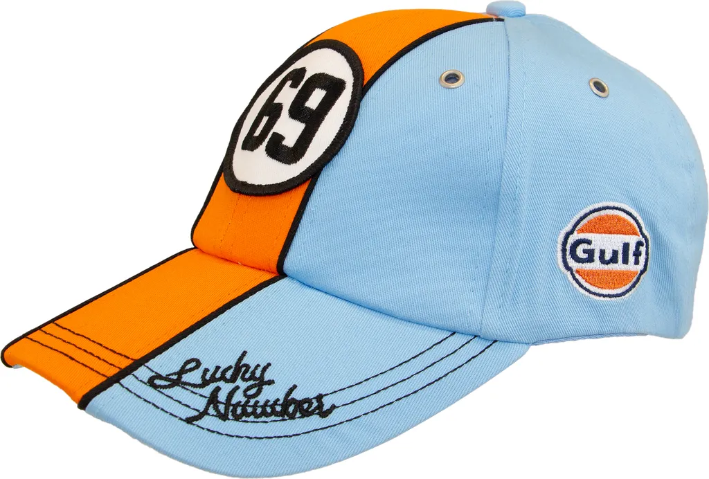 Berretto Gulf 69 Blu Ghiaccio Vintage - Must-Have Streetwear Racing