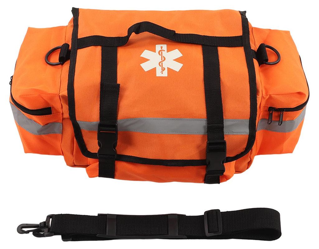 Trauma-Tasche, orange, tragbar, großes Fassungsvermögen, Oxford-Stoff, für den Außenbereich, Erste-Hilfe-Notfall, Heimmedizin
